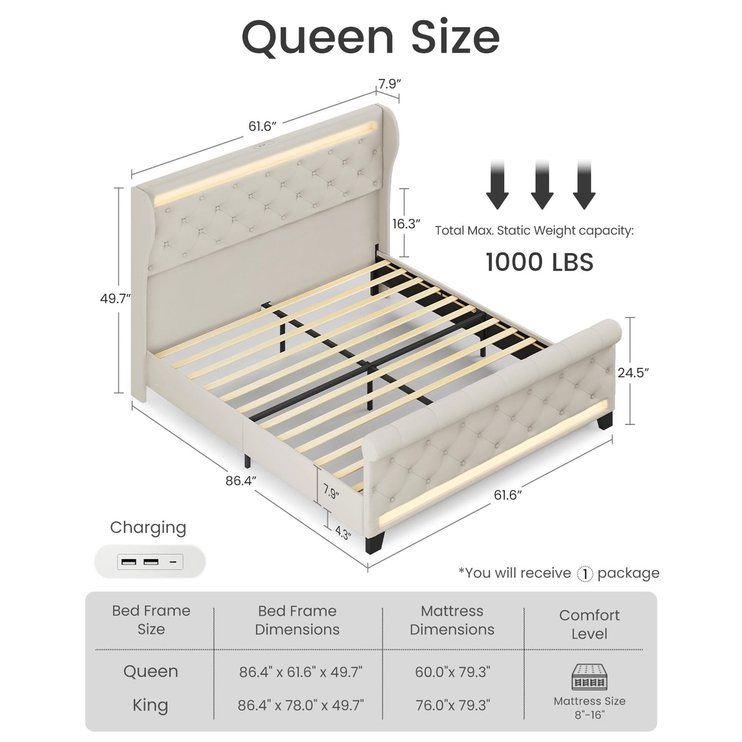 Champagne-Beige-Queen-dimension