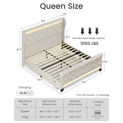 Champagne-Beige-Queen-dimension